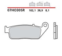 BREMBO KIT PASTIGLIE FRENO ANT. MONTA SU YAMAHA YS FAZER 250 06-08-07HO30SR