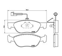BREMBO Kit Pastiglie Freno Freni a Disco per Alfa Romeo Ragno 2.0 T.Spark 16V