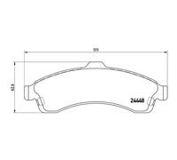 BREMBO Kit Pastiglie Freno Freni a Disco per Chevrolet Trailblazer 4.2 AWD Saab