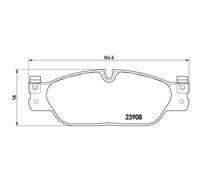 BREMBO Kit Pastiglie Freno Freni a Disco per JAGUAR S-TYPE 2.7 D 2.5 V6 XJ