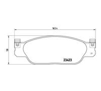 BREMBO Kit Pastiglie Freno Freni a Disco per JAGUAR S-TYPE 3.0 V6 2.7 D Lincoln