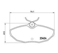 BREMBO Kit Pastiglie Freno Freni a Disco per JAGUAR S-TYPE 3.0 V6 2.7 D XJ