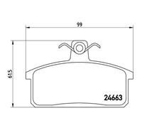Brembo P 79 007 - Pastiglia Freno - Anteriore e Posteriore