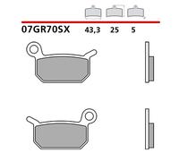 BREMBO KIT PASTIGLIE FRENO POST. MONTA SU HUSQVARNA TC 50 17-21-COD.07GR70SX