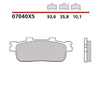 BREMBO KIT PASTIGLIE FRENO POST. MONTA SU SYM JOYMAX GTS I 250 09-14-COD.07040XS