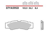 BREMBO KIT PASTIGLIE FRENO POST. MONTA SU YAMAHA WOLVERINE RMAX 4 LE 1000 21-21-