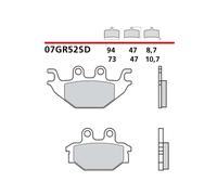 BREMBO KIT PASTIGLIE FRENO POST. MONTA SU YAMAHA YZF-R ABS 125 17-18-COD.07GR52S
