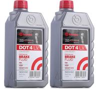 Brembo L 04 205 Liquido Freno DOT4 LV (Confezione da 2)