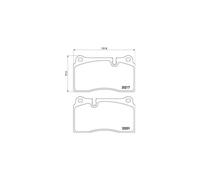 Brembo P 02 002 - Pastiglia Freno - Anteriore