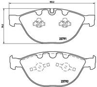 KIT PASTIGLIE FRENO ANT BREMBO BMW 7 760 i 327KW 03>08 P06047