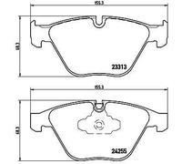 Set di pastiglie freno BREMBO Xtra P 06 055X, anteriore