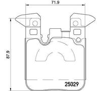 BREMBO P 06 087 Kit pastiglie freno per BMW 1 (F20), 1 (F21), 2 Cabriolet (F23),