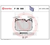 BREMBO P 06 088X Kit pastiglie freni