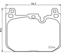 BREMBO P 06 097 Kit pastiglie freno, Freno a disco per BMW,MINI