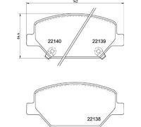 BREMBO P 07 007 Kit pastiglie freno, Freno a disco per BUICK,BUICK (SGM),CADILLA