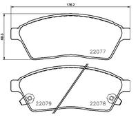 BREMBO P 09 009 Kit pastiglie freni