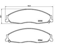 Brembo Kit pastiglie freno P 09 011 - Anteriore 15 mm per Cadillac CTS 2002-2007