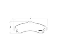 BREMBO P 10 009 Kit pastiglie freni