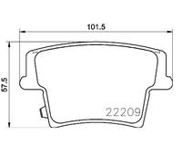 Pastiglie freno P 11 040 BREMBO per DODGE CHRYSLER