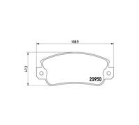 Brembo P 23 021 - Pastiglia Freno - Anteriore