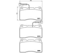 BREMBO P 23 078 Kit pastiglie freno, Freno a disco per ALFA ROMEO,LANCIA,RENAULT