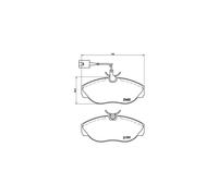 BREMBO P 23 083 Pastiglie freno anteriore per Ducato Boxer JUMPER