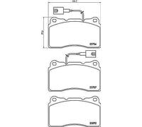 Set di pastiglie freno BREMBO Xtra P 23 154X, fronte