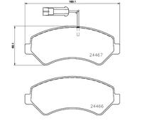 Brembo P 23 161 - Pastiglia Freno - Anteriore