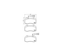 BREMBO P 23 162 Kit pastiglie freni