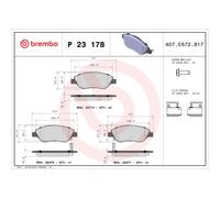 BREMBO P 23 178 Brake Pad
