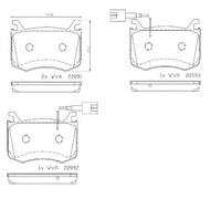 BREMBO P 23 183 Kit pastiglie freno, Freno a disco per ALFA ROMEO