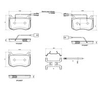 BREMBO P 23 183X Kit pastiglie freni