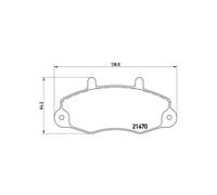 BREMBO P 24 032 Pastiglie freno anteriore per Ford Transit
