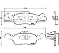 Brembo P 24 046 - Pastiglia Freno - Anteriore