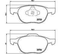 BREMBO P 24 061X Brake Pad