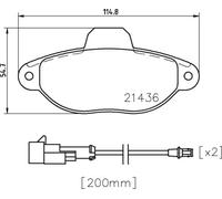 Brembo P 24 147 - Pastiglia Freno - Anteriore