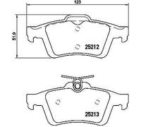 Brembo P 24 148 - Pastiglia Freno - Posteriore