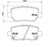 BREMBO P 28 078 Kit pastiglie freni