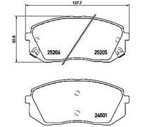 Brembo P 30 056 - Pastiglia Freno - Anteriore