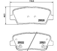 BREMBO P 30 081 Kit pastiglie freni