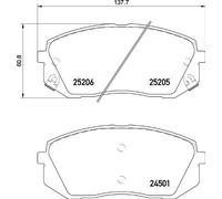 BREMBO P 30 093 Kit pastiglie freni