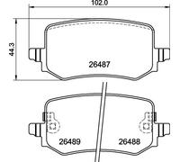 BREMBO P 30 139 Kit pastiglie freno, Freno a disco per HYUNDAI,KIA