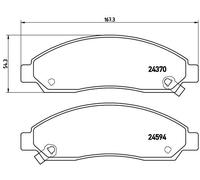 BREMBO Kit pastiglie freni