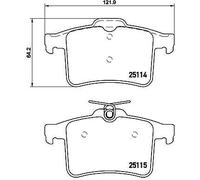 BREMBO P 36 026 Kit pastiglie freni
