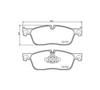 Brembo Pastiglia Freno P 36 035 Anteriore per Land Rover Range Rover Velar (L560)