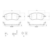 BREMBO Kit pastiglie freno, Freno a disco P36038