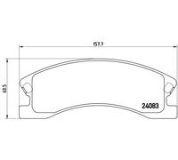 BREMBO P 37 008 Kit pastiglie freni per JEEP GRAND CHEROKEE II (WJ, WG)