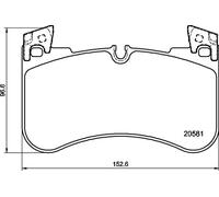 BREMBO Kit pastiglie freni