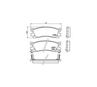 Brembo Kit pastiglie freni P 49 025 Posteriore