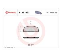 BREMBO Kit pastiglie freni